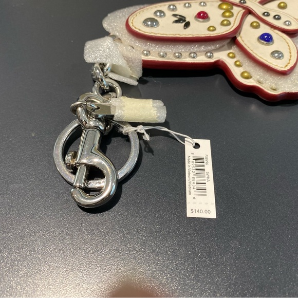 Coach extra large leather studded fob - Picture 3 of 3